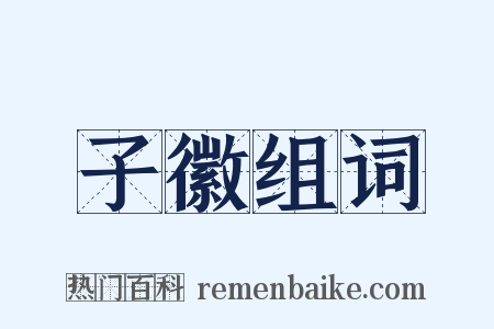 子徽组词是什么意思的图片